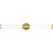 Warwick LED 32.5 inch Modern Gold Bathroom Vanity Wall Light
