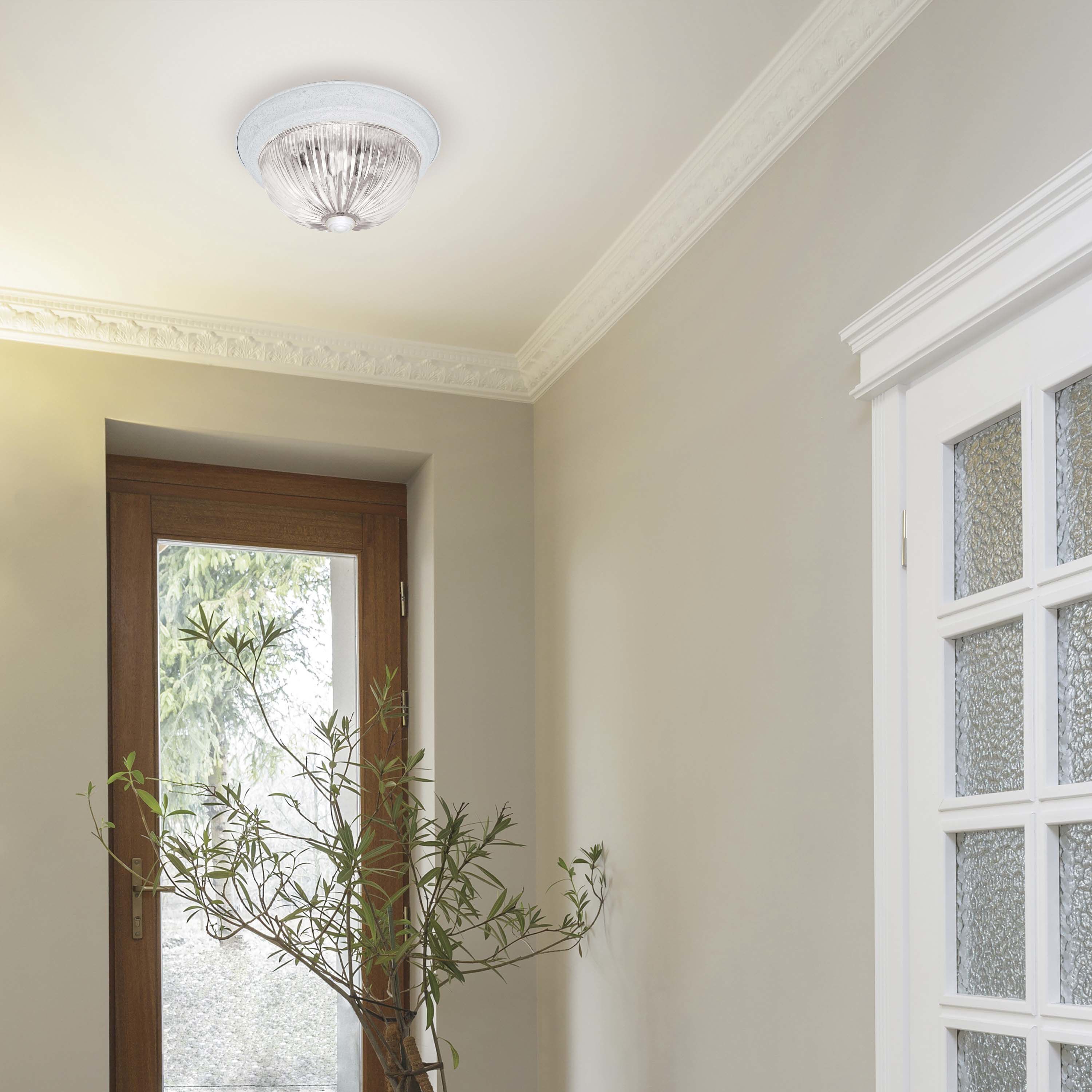 Brentwood 2 Light 11 inch Textured White Flush Mount Ceiling Light