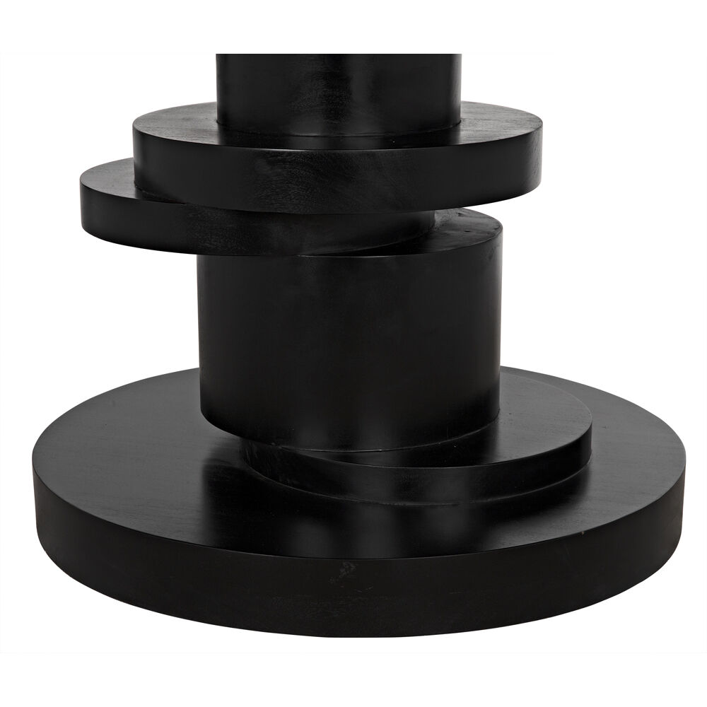 Hugo 60 X 60 inch Hand Rubbed Black Dining Table