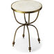 Hager Marble & Metal 24 X 16 inch Metalworks Accent Table