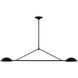 ED Ellen DeGeneres Nevel 2 Light 49 inch Aged Iron Linear Chandelier Ceiling Light