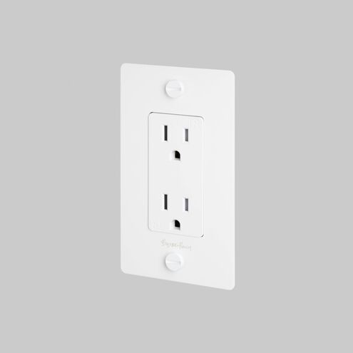 1G Duplex 125 White Outlet