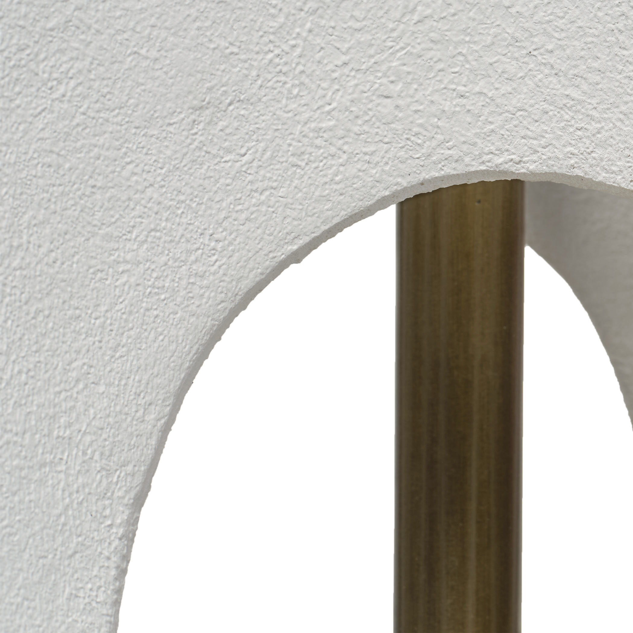 Swan 29 inch 150.00 watt White and Antique Brass Table Lamp Portable Light, Inline