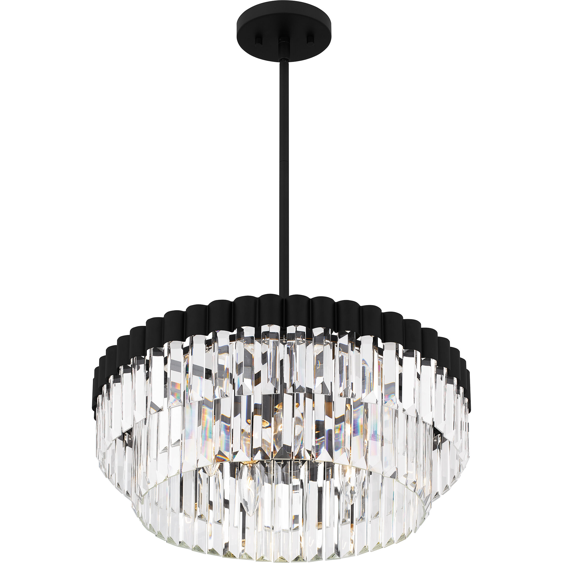 Starlight 4 Light 18.5 inch Matte Black Pendant Ceiling Light, Large