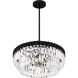 Starlight 4 Light 18.5 inch Matte Black Pendant Ceiling Light, Large