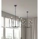Gaultier 6 Light 27.25 inch Matte Black and Mondern Gold Chandelier Ceiling Light in Matte Black and Modern Gold