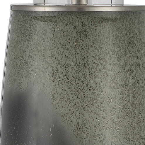 Campa 28 inch 150.00 watt Green and Gray-Blue Ombre Glass Table Lamp Portable Light