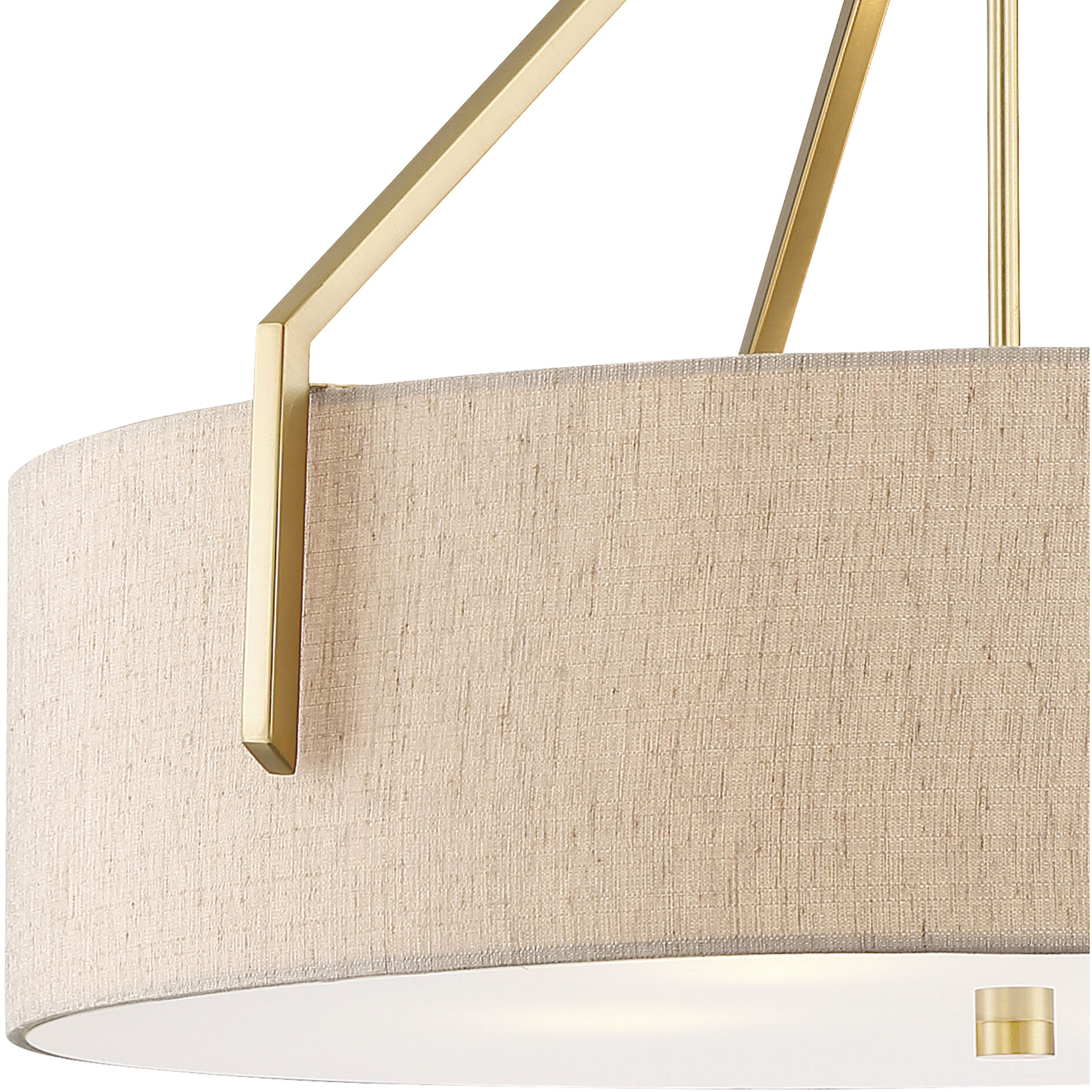 Elara 4 Light 26 inch Brushed Gold Down Pendant Ceiling Light
