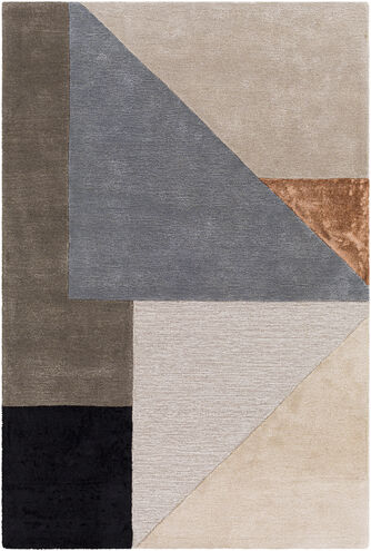 Glasgow 90 X 60 inch Gray Rug in 5 x 8, Rectangle