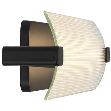 Neoness LED 34.25 inch Matte Black Outdoor Wall Sconce in Clear