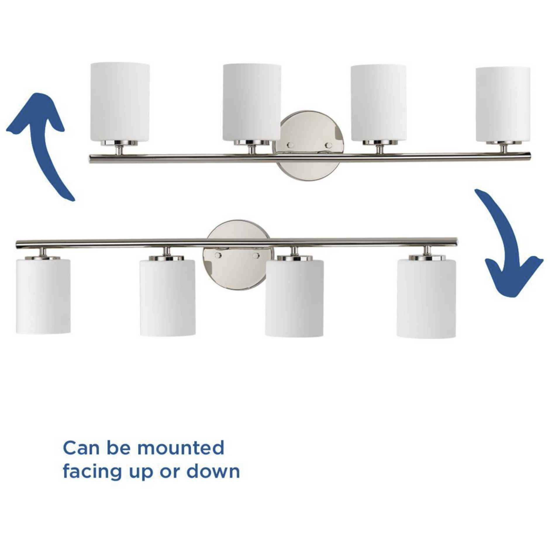 Replay 4 Light 31.13 inch Polished Nickel Bath Vanity Wall Light