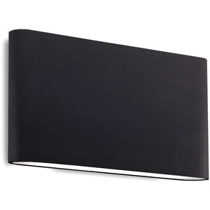 Slate LED 9.88 inch Black with Brushed Nickel ADA Wall Sconce Wall Light
