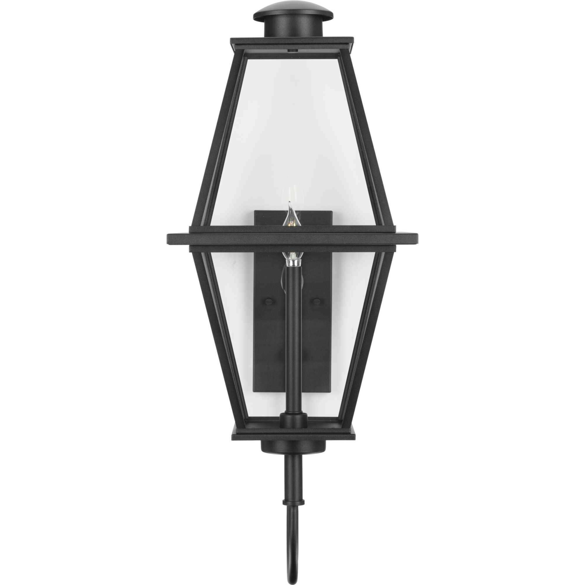 Bradshaw 1 Light 32 inch Textured Black Outdoor Wall Lantern, Design Series