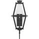 Bradshaw 1 Light 32 inch Textured Black Outdoor Wall Lantern, Design Series