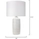 Trace 31.5 inch 150.00 watt White Table Lamp Portable Light