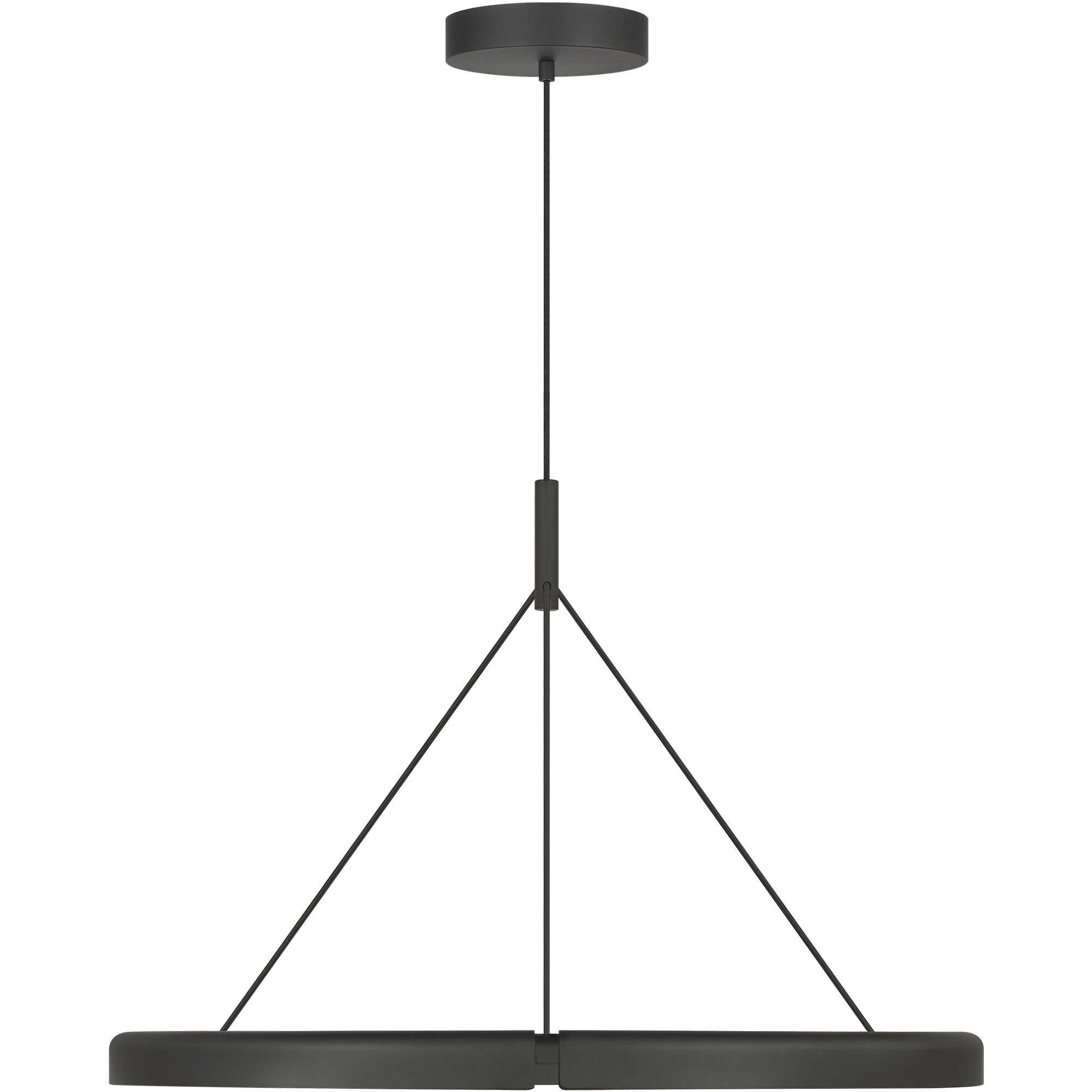 Peter Bristol Cloak LED 30.4 inch Nightshade Black Chandelier Ceiling Light