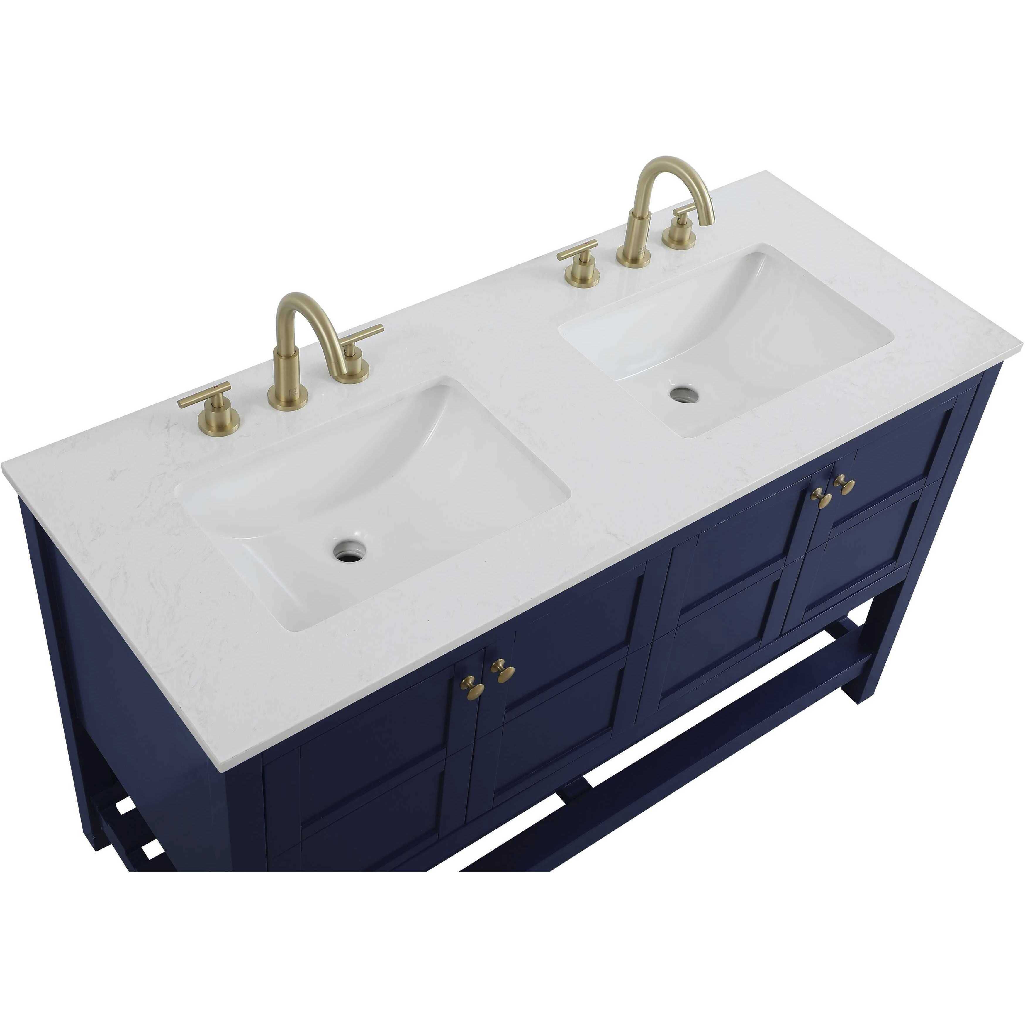 Theo 54 X 34 inch Blue Bathroom Vanity Cabinet