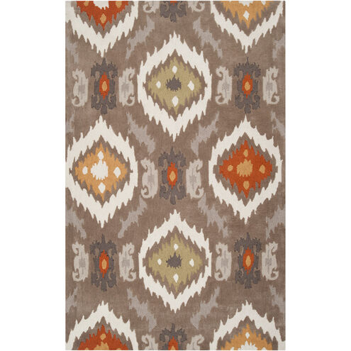 Mamba 96 X 60 inch Dark Brown/Khaki/Burnt Orange/Taupe/Light Gray Rugs, Polyester