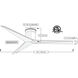 Atlas Eliza-H 56 inch Gloss White Ceiling Mount Paddle Fan, Atlas