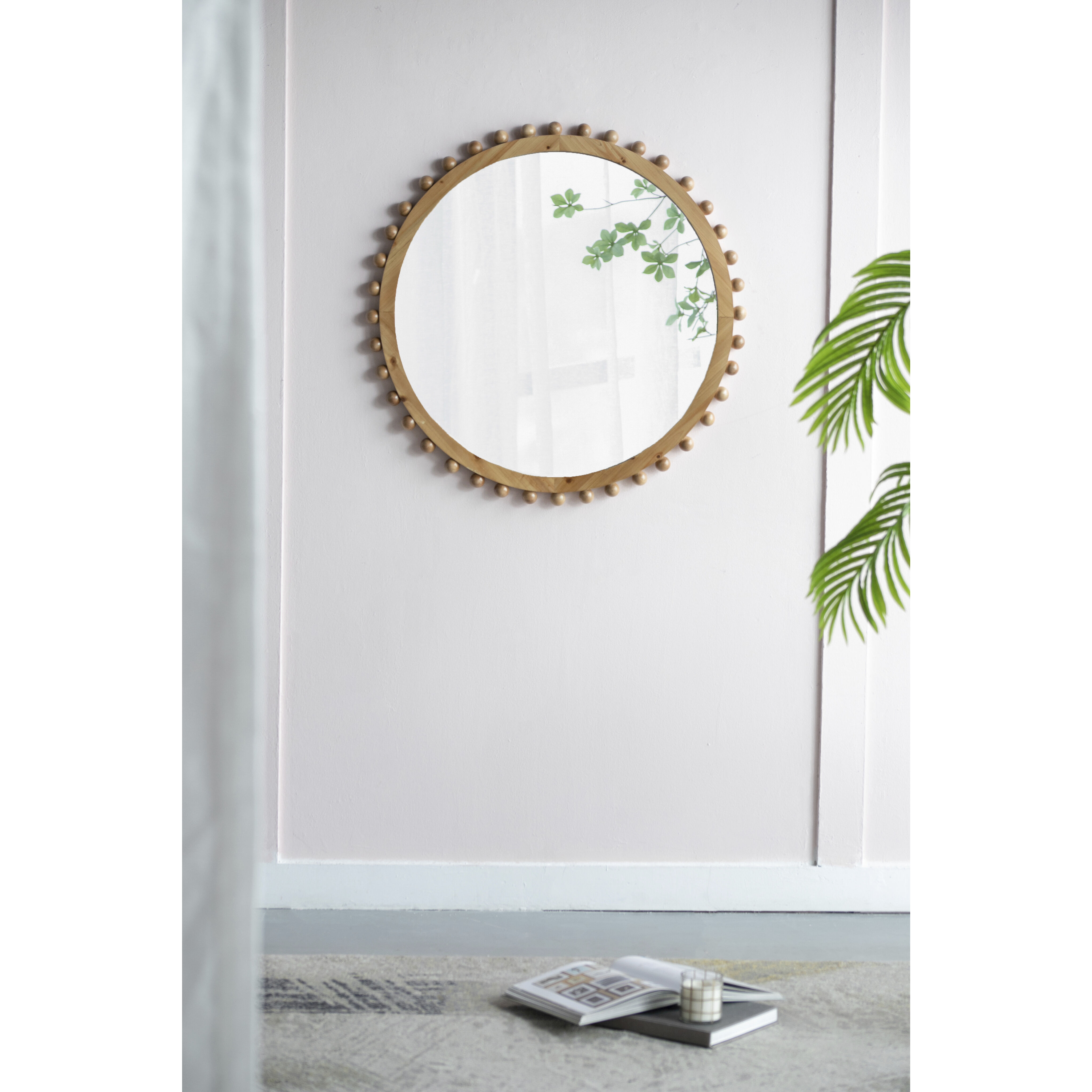 Jasper 33.5 X 33.5 inch Brown Wall Mirror