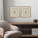 Green Botanical Green and Brown and Beige and Multi Framed Art, Propac