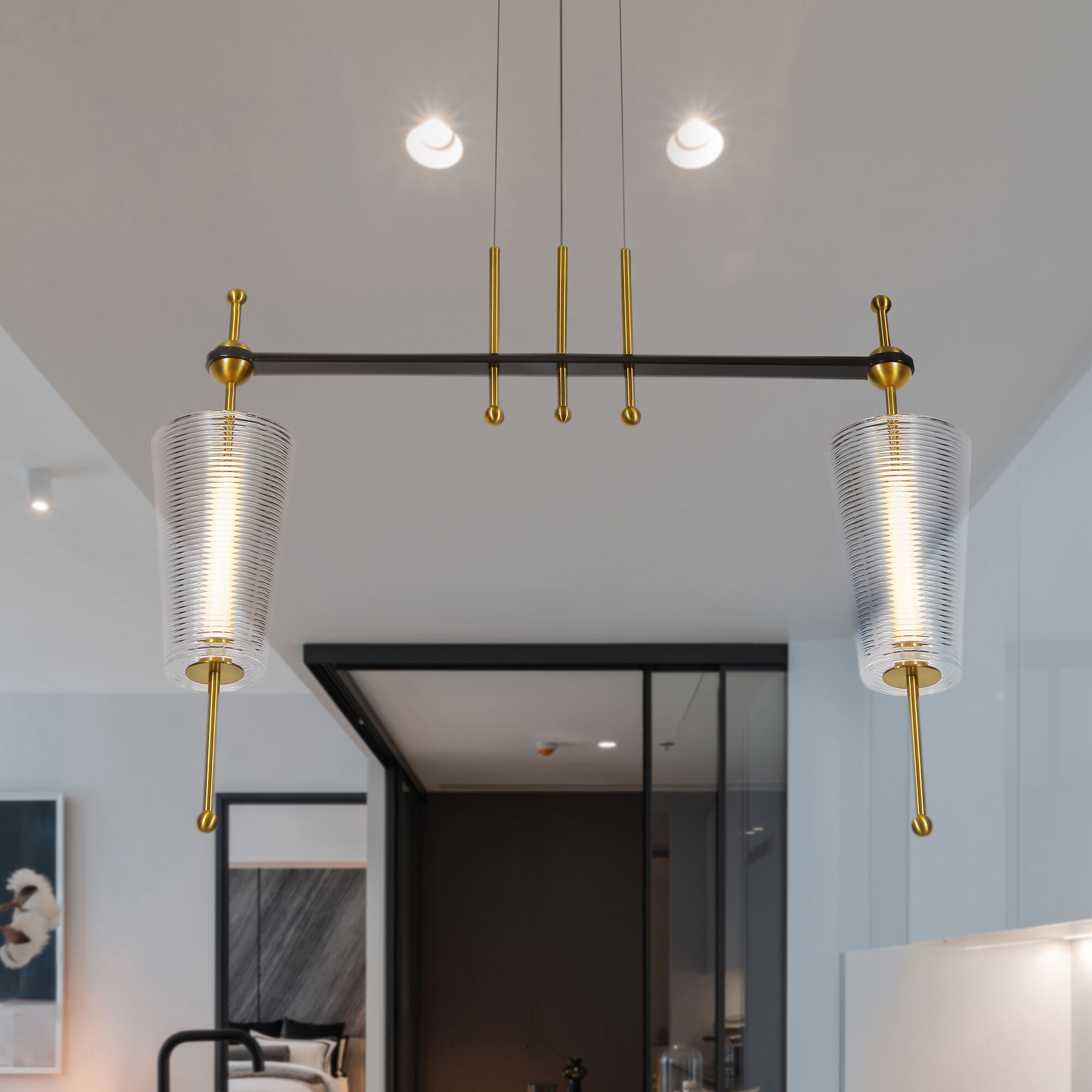 Artisan Collection/TOSCANA Series 5 inch Antique Brass Pendant Ceiling Light