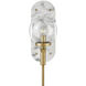 Lisa McDennon Gilda 1 Light 5.5 inch Heritage Brass Indoor Wall Sconce Wall Light