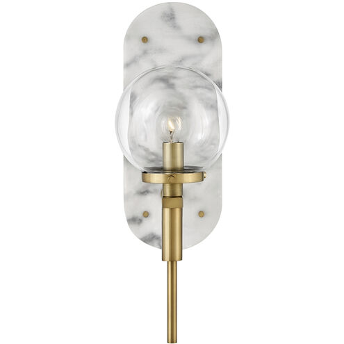 Lisa McDennon Gilda 1 Light 5.5 inch Heritage Brass Indoor Wall Sconce Wall Light