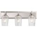 Yep Brilia 3 Light 24 inch Polished Nickel Vanity Light Wall Light