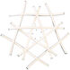 Divergence Linear Chandelier Ceiling Light in Chrome, dweLED