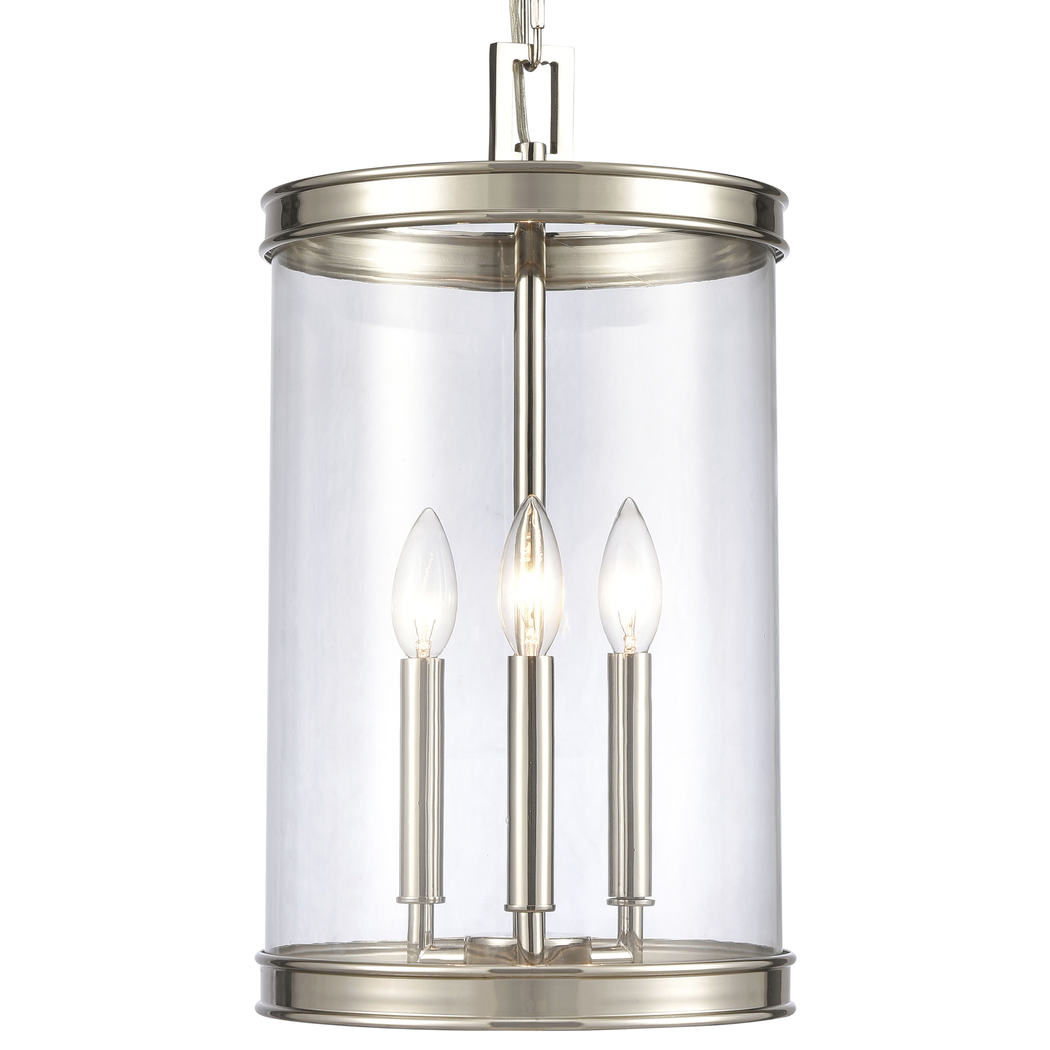 Mendoza 3 Light 10.25 inch Polished Nickel Pendant Ceiling Light