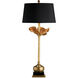 Metamorphosis 32 inch 150 watt Antique Brass and Black Table Lamp Portable Light