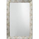 Fragment 36 X 24 inch Light Grey & Beige Faux Horn Mirror