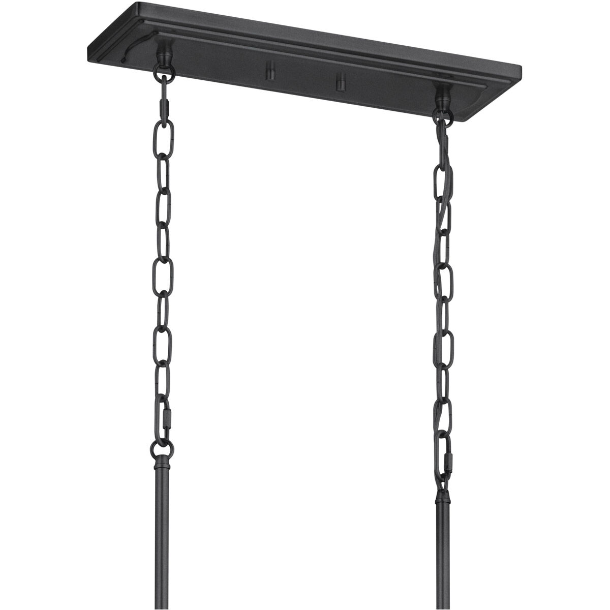 Homestead Vetivene 8 Light 17.5 inch Textured Black Chandelier Linear Ceiling Light