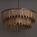 Marimba 7 Light 36 inch Walnut Single Pendant Ceiling Light