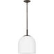 Willa LED 12 inch Black Oxide Pendant Ceiling Light, Semi-flush Mount