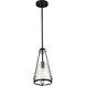 Valentine 8 inch Black Pendant Ceiling Light