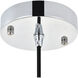 Waltz 1 Light 8.5 inch Chrome Pendant Ceiling Light