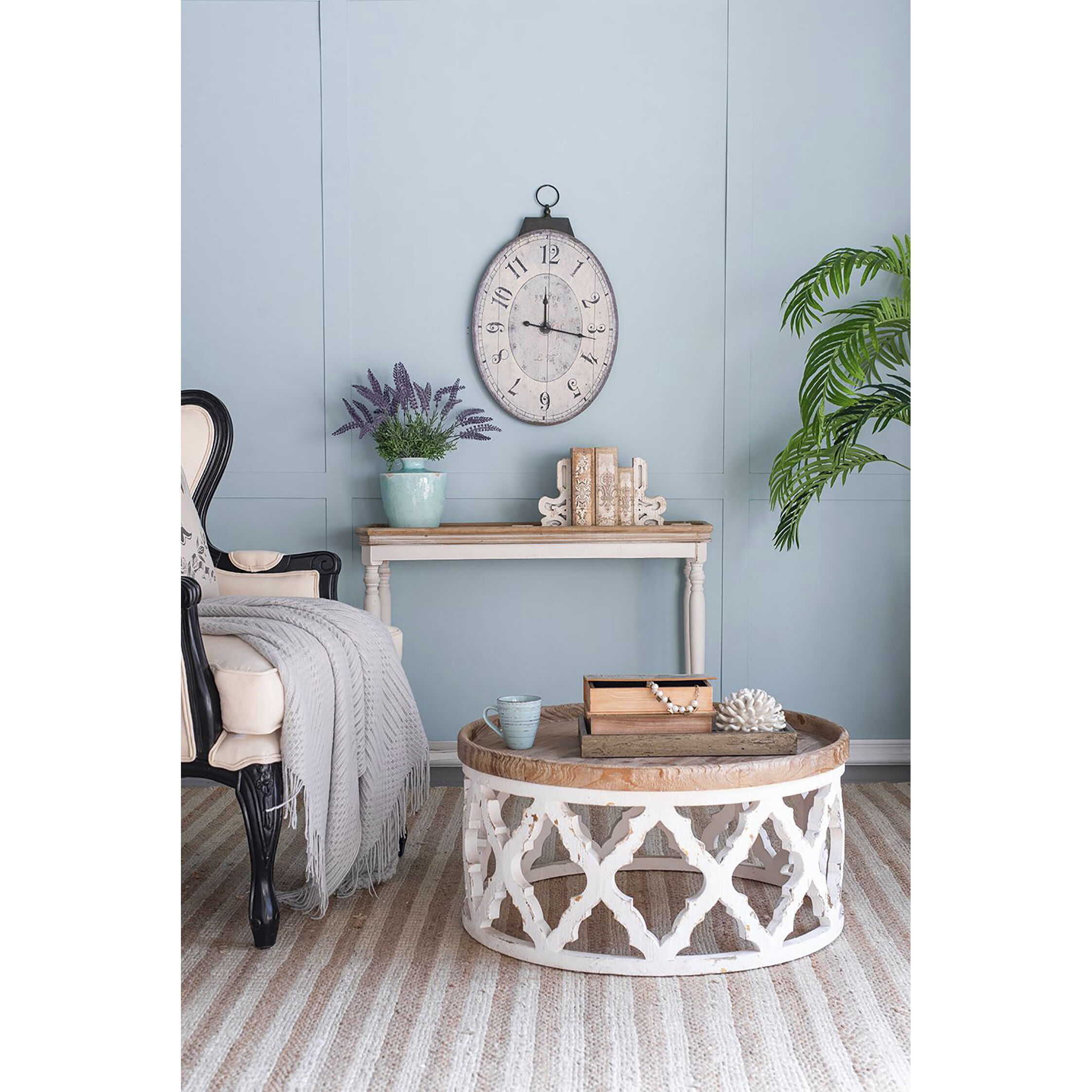 Thaddeus 29 X 17.7 inch Wall Clock