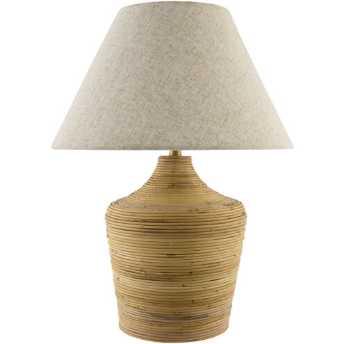 Jussac 26 inch 100 watt Natural Plated Accent Table Lamp Portable Light