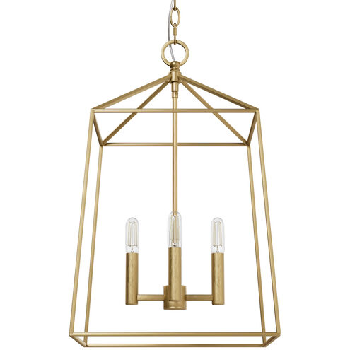 Fair Oaks 4 Light 13.5 inch Luxe Gold Lantern Pendant Ceiling Light, Medium