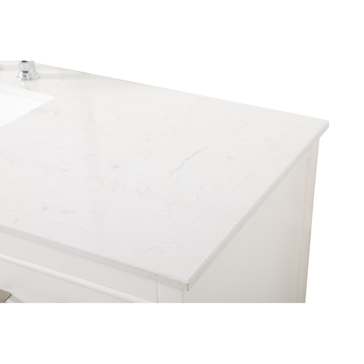 Sinclaire 60 X 22 X 34 inch White Vanity Sink Set