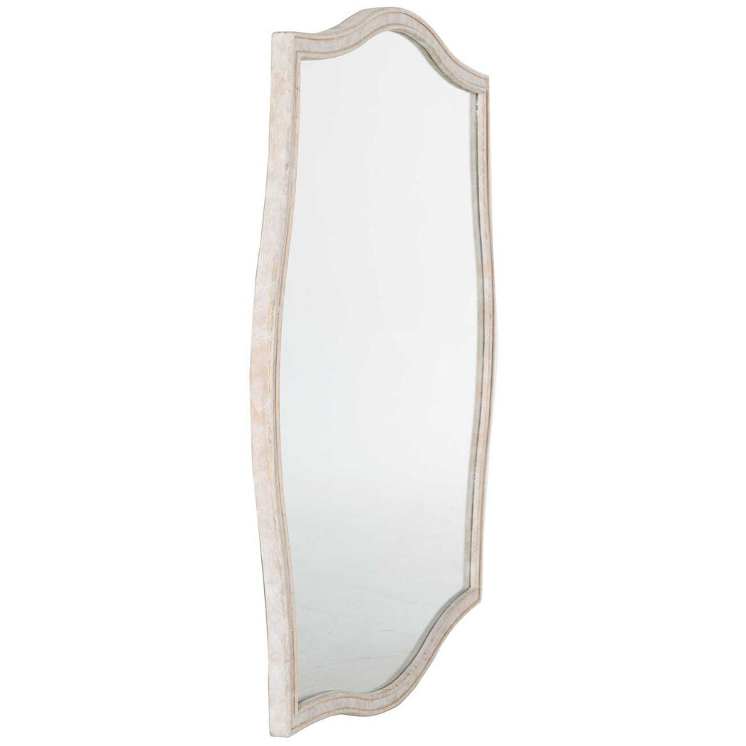 Artesia 36 X 36 inch Distressed White / Clear Mirror Mirror