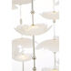Barbara Barry Petaluma LED 60.25 inch Soft Silver Cascading Linear Chandelier Ceiling Light