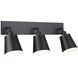 Kinsley 3 Light 26 inch Black Wall Sconce Wall Light