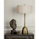 Cheenee 33.25 inch 100 watt Antique Brass Table Lamp Portable Light