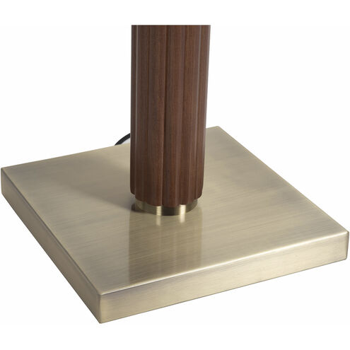 Tambo 63 inch 23.00 watt Dark Walnut and Weathered Brass Floor Lamp Portable Light