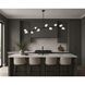 Blossom LED 17.25 inch Black Multi-Light Pendant Ceiling Light
