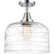 Franklin Restoration Bell 1 Light 12 inch Polished Chrome Flush Mount Ceiling Light