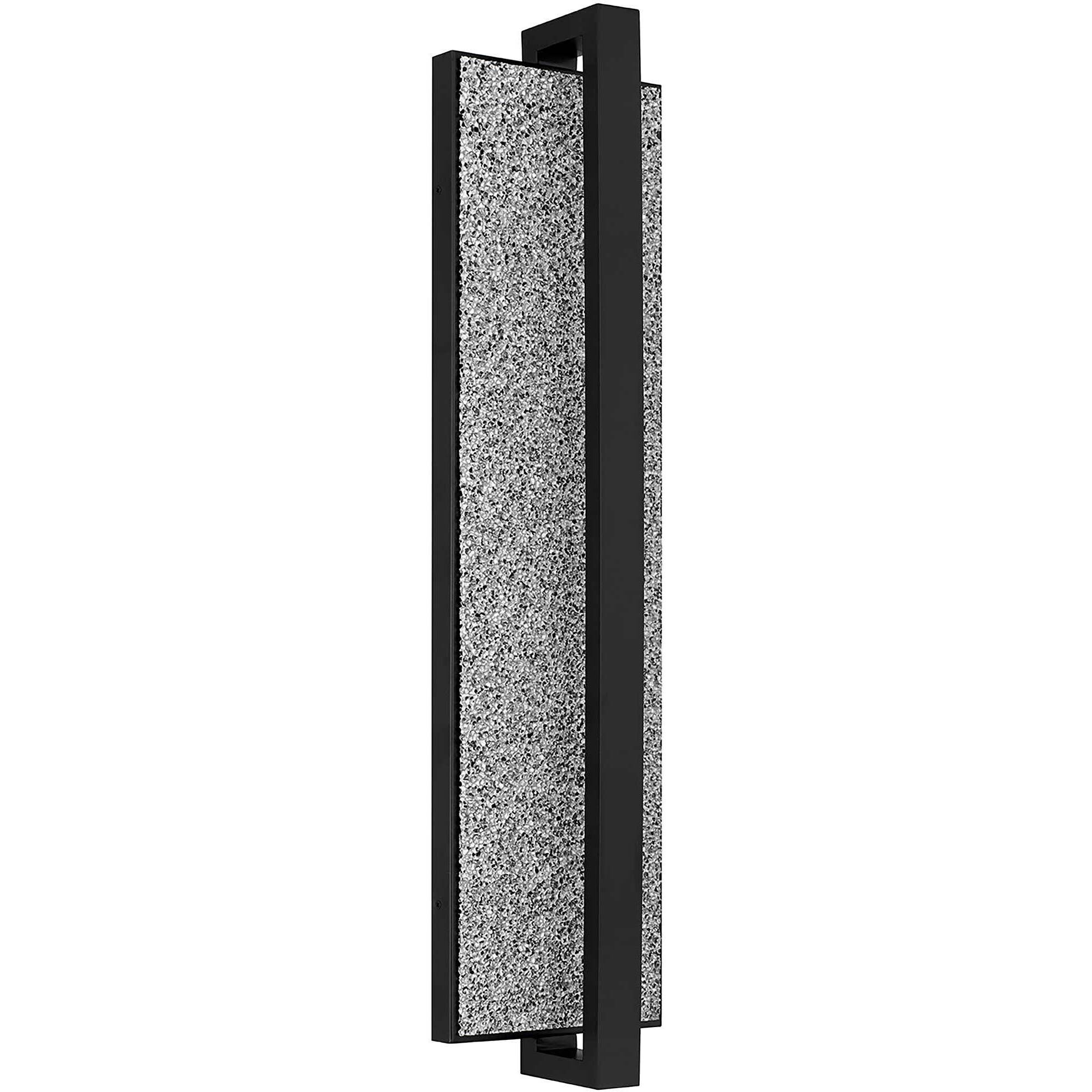 Seafoam LED 32 inch Sand Black Outdoor Wall Sconce